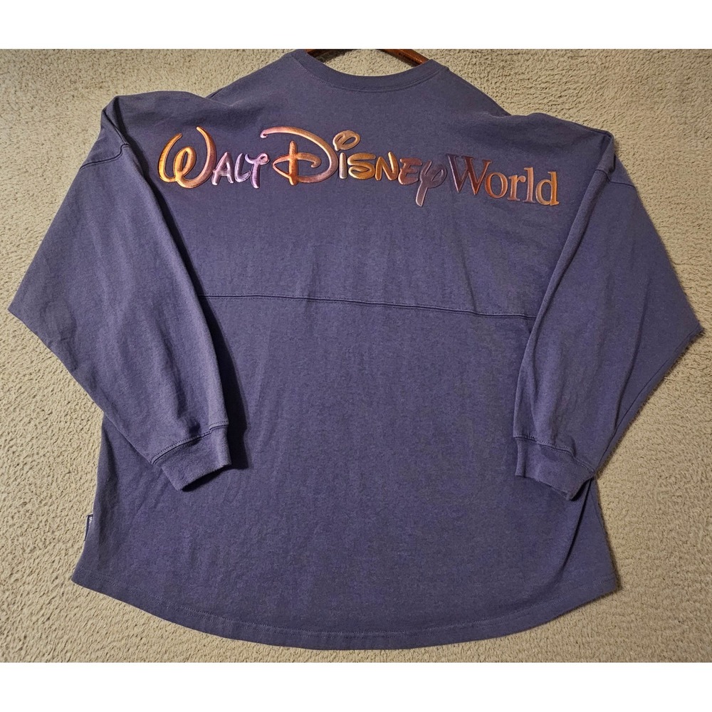 Disney World 50th Anniversary Spirit Jersey XL Purple EARidescent Long Sleeve
